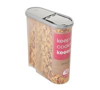 keeeper Contenitore per Alimenti Secchi Jean, Coperchio Ripiegabile, 2,6 L, Polipropilene, 21,5 x 9,5 x 24 cm, Nordic Grey (Grigio)