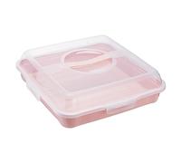 keeeper Contenitore per Panini, Torte, Muffin, Snack e Spuntini, Polipropilene, Forma Quadrata, Enrico, Nordic Pink (Rosa)