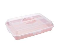 keeeper Contenitore per Panini, Torte, Muffin, Snack e Spuntini, Polipropilene, Rettangolare, Enrico, Nordic Pink (Rosa)