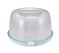 keeeper Contenitore per Torte con Guide per il Taglio e Vassoio di Servizio, Plastica priva di BPA, Alto, 38 x 37,5 x 21 cm, Emilio, Verde menta