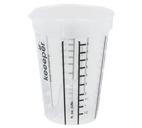 keeeper Dosatore per Piccole Quantità, Forma Conica, 250 ml, Mario, Trasparente/Nero