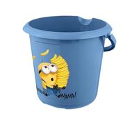 keeeper ilvie secchio con scala di misurazione integrata e manico ergonomico, 10 l, Design: Minions Happiness, Soft Blue