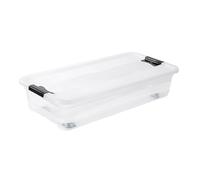keeeper Konrad Contenitori con Coperchio, PP, Natural Transparent, 79.5 x 39.5 x 18 cm