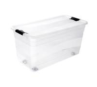 keeeper Konrad Contenitori con Coperchio, PP, Natural Transparent, 79.5 x 39.5 x 41 cm