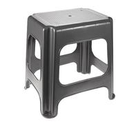 keeeper Maxi-Sgabello, Plastica resistente (PP), 41 x 33,5 x 42,5 cm, Max, Grafite