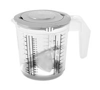 keeeper Misurino 4in1, Con Paraschizzi e Spremiagrumi, Base Antiscivolo, 1 L, Matteo, 14 x 14 x 15 cm, Nordic Grey (Grigio)