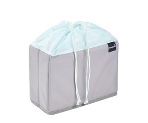 keeeper nea Cassetta per Frutta e Verdura Pieghevole, 9 l, Con Borsa con Coulisse, Adatta alla Cassetta Pieghevole lea, 29,5 x 13 x 22,5 cm, Acquamarina