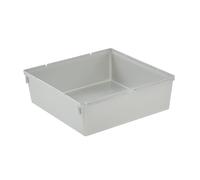 keeeper Organizer per cassetti, Ampliabile a piacere, Plastica resistente (PP), 15 x 15 x 5 cm, Pepe, Argento