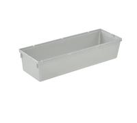 keeeper Organizer per cassetti, Ampliabile a piacere, Plastica resistente (PP), 23 x 8 x 5 cm, Pepe, Argento