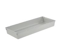 keeeper Organizer per cassetti, Ampliabile a piacere, Plastica resistente (PP), 38 x 15 x 5 cm, Pepe, Argento