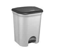 Cestino spazzatura pedale 2x11L argento Keeeper 11536160000NN