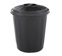 keeeper Pattumiera universale con coperchio chiudibile, Plastica resistente (PP), Pattumiera Mini, 7 L, Mats, Grafite