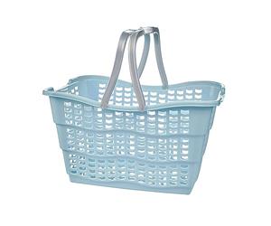 keeeper Pratica Cesta per la Spesa Alma, Plastica Resistente (PP), 40 x 29 x 22,5 cm, 15 L, Nordic Blue (Blu)