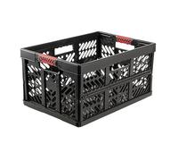 keeeper Robusta Cassetta Pieghevole con Morbide Impugnature Soft-Touch, 54 x 37 x 28 cm, 45 L, Ben, Grigio Grafite
