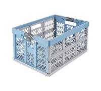 keeeper Robusta Scatola Professionale Pieghevole con Manici Soft-touch, 54 x 37 x 28 cm, Ben Eco Line, Blu (Eco Sky Blue)