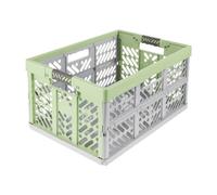 keeeper Robusta Scatola Professionale Pieghevole con Maniglie Soft-touch, 54 x 37 x 28 cm, Ben Eco Line, Verde (Eco Grass Green)