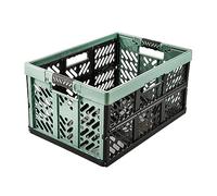 keeeper Robusto Contenitore Pieghevole con Manici Soft-Touch, 54 x 37 x 28 cm, 45 L, Ben, Nordic Green (Verde)