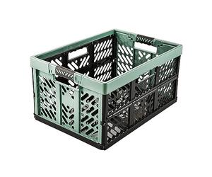 keeeper Robusto Contenitore Pieghevole con Manici Soft-Touch, 54 x 37 x 28 cm, 45 L, Ben, Nordic Green (Verde)
