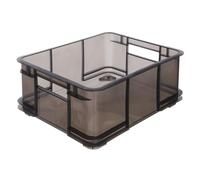 keeeper Scatola da Trasporto con Maniglie, Euro-Box L, 43 x 35 x 17,5 cm, Bruno, grigio cristallo (trasparente)
