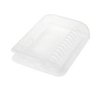 keeeper Scolapiatti con Vassoio per Raccogliere l'Acqua, Plastica, 39,5 x 29,5 x 8 cm, Pierre, Trasparente