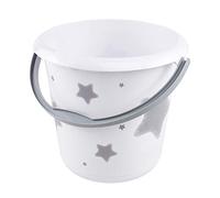 keeeper Secchio con Scala Graduata Integrata e Manico Ergonomico, 10 L, Ilvie Stars, Bianco cosmico