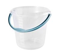 keeeper Secchio con Scala Graduata Integrata e Manico Ergonomico, 10 L, Mika, Trasparente