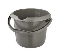 keeeper Secchio con Scala Graduata Integrata e Manico Ergonomico, 5 L, Mika Eco Line, Eco-Grigio
