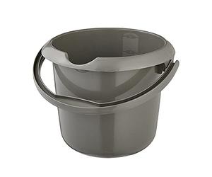 keeeper Secchio con Scala Graduata Integrata e Manico Ergonomico, 5 L, Mika Eco Line, Eco-Grigio