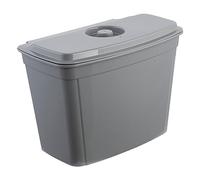 keeeper Secchio della Spazzatura da Appendere, 4 L, Con Coperchio, Milan, Nordic Grey (Grigio)