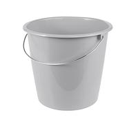 Keeeper Secchio Erik con Manico in Metallo, 10 L, Polipropilene, 28,5 x 28,5 x 26 cm, Nordic Grey (Grigio)