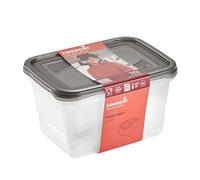 keeeper Set 2x Barattolo per alimenti freschi Fredo rettangolare 2 l