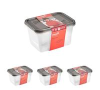 keeeper Set 2x Barattolo per alimenti freschi Fredo rettangolare 2 l (Confezione da 4)