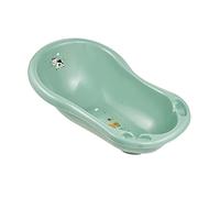 keeeper Vaschetta da Bagno Ergonomica "Funny Farm" con Tappo, Per Bimbi da 0 a 12 Mesi circa, 84 cm, Maria, Nordic Green (Verde)
