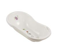 keeeper Vaschetta da Bagno Ergonomica "Ippopotamo" con Tappo, Per Bimbi da 0 a 12 Mesi circa, 84 cm, Maria, Bianco