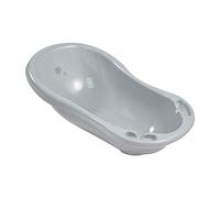 keeeper Vaschetta da Bagno Ergonomica Stars per Bambini, con Tappo, Da 0 a 12 Mesi circa, 84 cm, Maria, Grigio