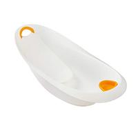 keeeper Vaschetta da Bagno Ergonomica Winnie per Bambini, con Morbida Impugnatura, Tappo e Seggiolino Anatomico, Da 0 a 6 Mesi circa, Natalia, Bianco