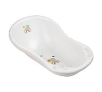 keeeper Vaschetta da Bagno per Bambini, Ergonomica, Con Tappo, Design Arcobaleno, Dalla Nascita fino a 12 Mesi Circa, 84 cm, Maria, Bianco