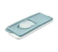 keeeper Vaschetta per Cubetti di Ghiaccio con Coperchio, Stampo per Cubetti di Ghiaccio Lavabile in Lavastoviglie, 9,5 x 26,5 x 3,7 cm, Ivo, blu (Nordic Blue)