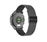 KeeFos 18mm Cinturini Compatibile con Garmin Venu 4 41mm/Venu 3S 41mm/2S/Forerunner 265S/255S/Vivoactive 4S 40mm/Vivomove 3S 39mm/Active S/Move 3S, Bracciale in Metallo - Nero
