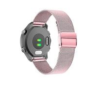 KeeFos 18mm Cinturino Compatibile con Garmin Venu 4 41mm/Venu 3S 41mm/2S/Forerunner 265S/255S/255S Music/Vivoactive 4S 40mm/Vivomove 3S 39mm/Active S/Move 3S, Bracciale in Metallo, Cinturini - Rosa