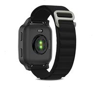 KeeFos 20mm Cinturino Alpine Loop per Garmin Forerunner 70 43mm(Nero)