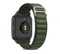 KeeFos 20mm Cinturino Alpine Loop per Garmin Forerunner 70 43mm(Verde)