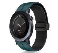 KeeFos 22mm Cinturini Compatibile con CMF by Nothing Watch 3 Pro/CMF by Nothing Watch Pro 2, Bracciale in Silicone con Fibbia Magnetica, Cinturino di Ricambio - Verde/Nero