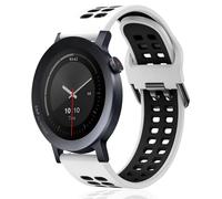 KeeFos 22mm Cinturini Compatibile con CMF by Nothing Watch 3 Pro/CMF by Nothing Watch Pro 2, Cinturino in Silicone - Bianco/Nero