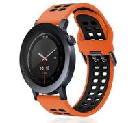 KeeFos 22mm Cinturini Compatibile con CMF by Nothing Watch 3 Pro/CMF by Nothing Watch Pro 2, Cinturino in Silicone - Arancione/Nero