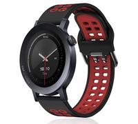 KeeFos 22mm Cinturini Compatibile con CMF by Nothing Watch 3 Pro/CMF by Nothing Watch Pro 2, Cinturino in Silicone - Nero/Rosso