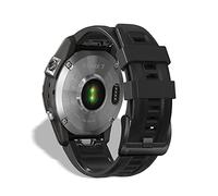 KeeFos 22mm QuickFit Cinturino per Garmin Descent G2/Tactix 8 47mm/Fenix 8 47mm/Fenix E 47mm/7 Pro Solar/Fenix 7/Epix 2 Pro 47mm, Silicone Morbido Cinturino per Fenix 6 GPS/6 Pro GPS/5/5 Plus (Nero)