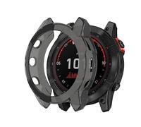 KeeFos Cover Compatibile con Garmin Fenix 7X PRO Solar, Morbida TPU Pellicola Protettiva Custodia, Resistente AntiGraffio Case per Garmin Fenix 7X PRO Solar (Nero)