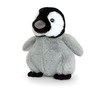 Keel Toys - Keeleco baby plush penguin 18 cm-SE6569, SE6569, grey, white, black