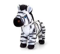 Keel Toys KEELECO - Peluche 100% riciclato, giocattolo ecologico per bambini, peluche zebrato, 20 cm, colore: nero, bianco